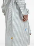 Платье-рубашка в полоску Acne Studios, белый - фото 4