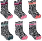 Carhartt детские носки SC0146J Midweight Camp Crew, 6 пар, Assorted 02 - фото