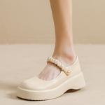 Туфли Platform Mary Jane Shoes Women's TAFN, Apricot - фото 8