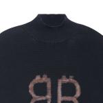 Свитер crypto sweater medium fit 'black' Balenciaga, черный - фото 3