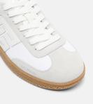 Замшевые кроссовки Balmain Swan Balmain, Ofa Blanc - фото 5