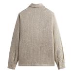 Рубашка ss24 slub boucle boxy collared overshirt 'canvas' Kith, бежевый - фото 2