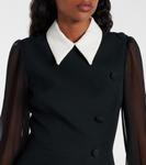 Мини-платье Карена Safiyaa, Ivory On Black - фото 4