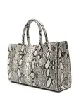 Сумка-тоут со змеиным принтом Michael Michael Kors, нейтральный - фото 3