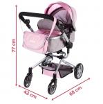 Коляска Для Кукол Deep С Сумкой Gondola, Серый X20S elektrostator - фото 5