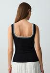 Топ Jimmy Key Top, Black - фото 3
