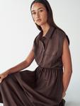 Платье-рубашка Willa Sez, коричневый - фото 6