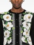 Dolce & Gabbana кардиган с цветочным принтом, черный - фото 5