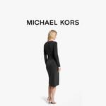 Женское платье с длинными рукавами MICHAEL KORS, черный - фото 7