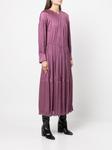 Vince присборенное платье с длинными рукавами, фиолетовый - фото 3