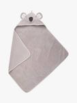 Детское полотенце с капюшоном Baby Koala JoJo Maman Bébé, Grey Marl Grey - фото