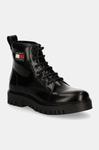 Кожаные байкерские ботинки Tommy Jeans TJW LACE UP BOOT, черный - фото 2