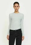 Топ Soft Rebels FENJA STRIPE O-NECK, Light Grey Melange/Light Grey - фото