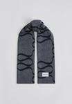 Шарф Malina MONOGRAM SCARF, Grey/Dark Grey - фото 3