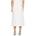 Контрастная строчка Миди-юбка TOTEME, Белый - фото 4