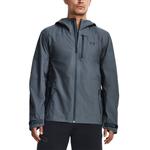 Куртка stretch woven windbreaker jacket 'grey blue' Under Armour, серый - фото 3