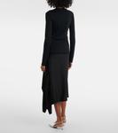 Джерси топ Jil Sander, черный - фото 3