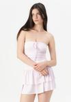Платье Hollister Co. CODDY STRAPLESS SKORT DRESS, Light Pink - фото 4