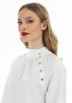 Блузка faina, белый - фото 3