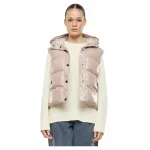 Жилет Urban Classics Recycled Shiny Puffer, бежевый - фото