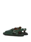 Сандалии Fussbett с пряжками Marni, зеленый - фото 4