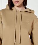 Свитшот женский Weekend Maxmara хлопковый короткий, бежевый - фото 4