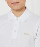 Рубашка поло Regular fit Hugo Kids, белый - фото 4