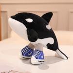 Акула тигр кит плюшевые игрушки высота 20cm/33cm/45cm/60cm BANLI - фото 6