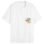 Футболка с портретным карманом Bode, белый - фото