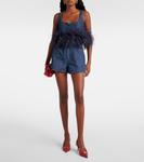 Джинсовые шорты VGold Valentino, Medium Blue Denim - фото 2