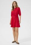 Платье-рубашка TIAH SHORT ZALLY FIT Cream, красный - фото 2