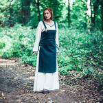 Средневековое платье Айла зеленое - фото