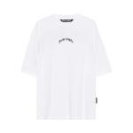 Футболка Palm Angels Back Curved Logo Over T-Shirt, Off White - фото