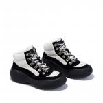 Белла Лили Черно-белые женские полусапожки - фото 5