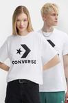 Хлопковая футболка Converse, белый - фото