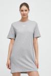 Айдентичное хлопковое платье Reebok, серый - фото