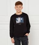 Лонгслив Calvin Klein Jeans Regular Fit, черный - фото