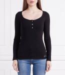 Блуза GUESS KARLEE JEWEL Slim Fit, черный - фото