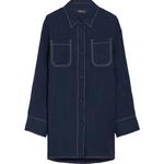 Рубашка Buttoned Long Sleeved Top 'S MAX MARA, синий - фото 3