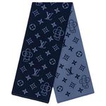 LOUIS VUITTON Шарф Monogram Vivienne, Marine Blue - фото 2