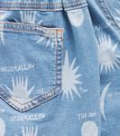 Звездные джинсовые шорты Jellymallow, синий - фото 2