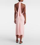 Платье миди из крепа с драпировкой Victoria Beckham, Candyfloss - фото 3