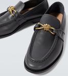 Лоферы из кожи с узлом Astaire Bottega Veneta, Shadow N - фото 3