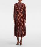 Плиссированное платье миди Sarai Ulla Johnson, Topaz - фото 3