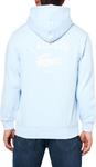 Lacoste мужская худи с принтом, Light Blue - фото 2