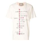 Футболка Gucci Alphabet Printing Short Sleeve Creamy White - фото