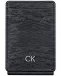 Мужской кошелек с логотипом CK Calvin Klein, черный - фото