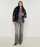 Пуховик женский Pinko короткий с капюшоном, синий - фото 2