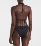 Плавки бикини из джерси с монограммой Toteme, черный - фото 3