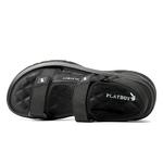 Пляжные сандалии мужские черные/белые Playboy - фото 3